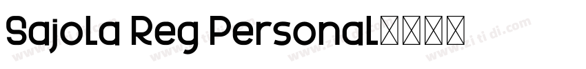 Sajola Reg Personal字体转换